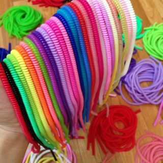 Combo 10 dây quấn 2 màu bảo vệ sạc cáp tai nghe