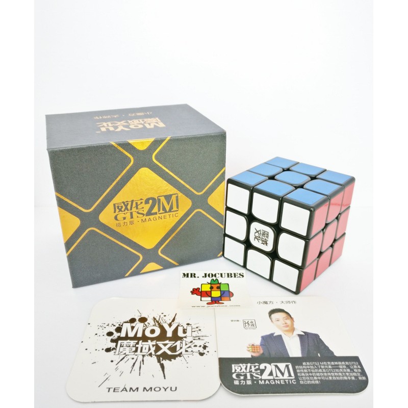 Khối Rubik 3x3 Moyu Weilong Gts 2m 2 M Có Nam Châm Màu Đen