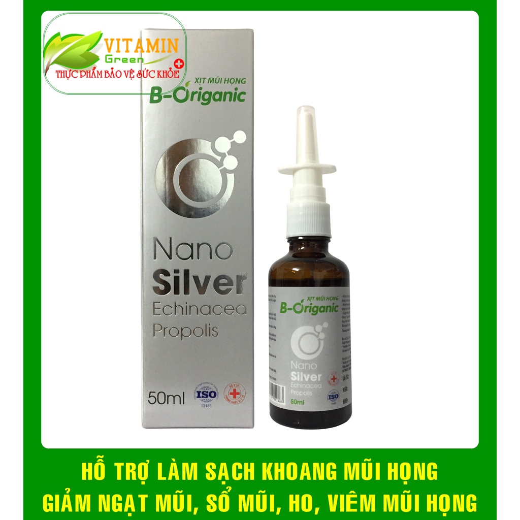 XỊT MŨI HỌNG B-Origanic GIÚP LÀM SẠCH MŨI HỌNG, HỖ TRỢ GIẢM TRIỆU CHỨNG VIÊM MŨI, HỌNG, SỔ MŨI, NGẠT MŨI, HO