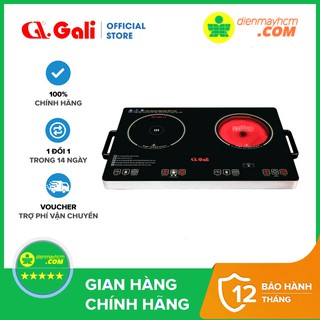 Bếp điện quang và bếp điện từ Gali GL-2012 3000W nhập khẩu bảo hành chính hãng tem CR chứng nhận chất lượng hàng hóa