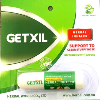 Ống hít mũi Getxil - thông mũi, dễ thở - 100% tinh dầu thiên nhiên
