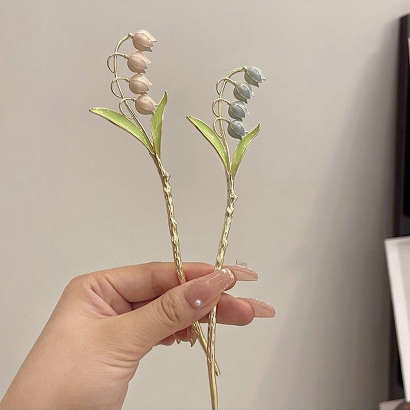 Trâm Cài Tóc Hình Hoa Phong Lan Vintage Lãng Mạn Cho Nữ