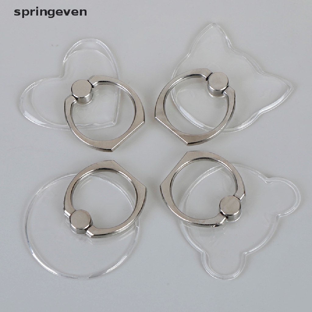 springeven Clear mount holder mobile phone holder stand finger ring support desk cell phone RFT