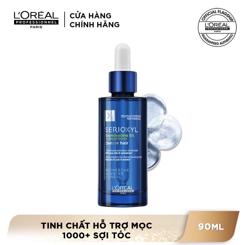 Tinh chất kích thích mọc Loreal Serioxyl Denser Hair 90ml giúp gia tăng 1700 sợi tóc trong 3 tháng