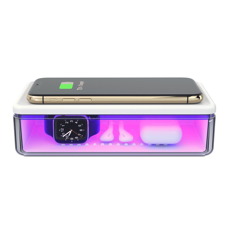 Hộp diệt khuẩn UV đa năng hỗ trợ sạc không dây hiệu quả diệt khuẩn lên đến 90% bảo hành 1 năm N52 diệt khuẩn điện thoại