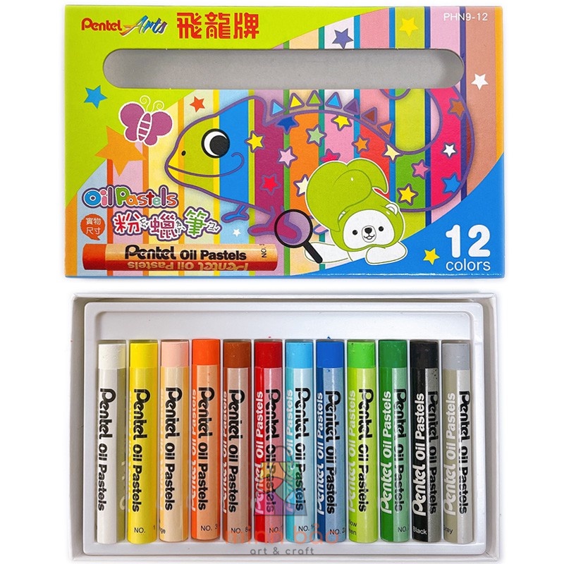 SÁP DẦU PENTEL PHN9 12/25/50 MÀU (BAO BÌ MẪU MỚI)