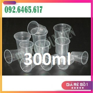 Sỉ 50 Cốc Nhựa Dùng 1 Lần Có Nắp 300ml  - NHẬT ANH