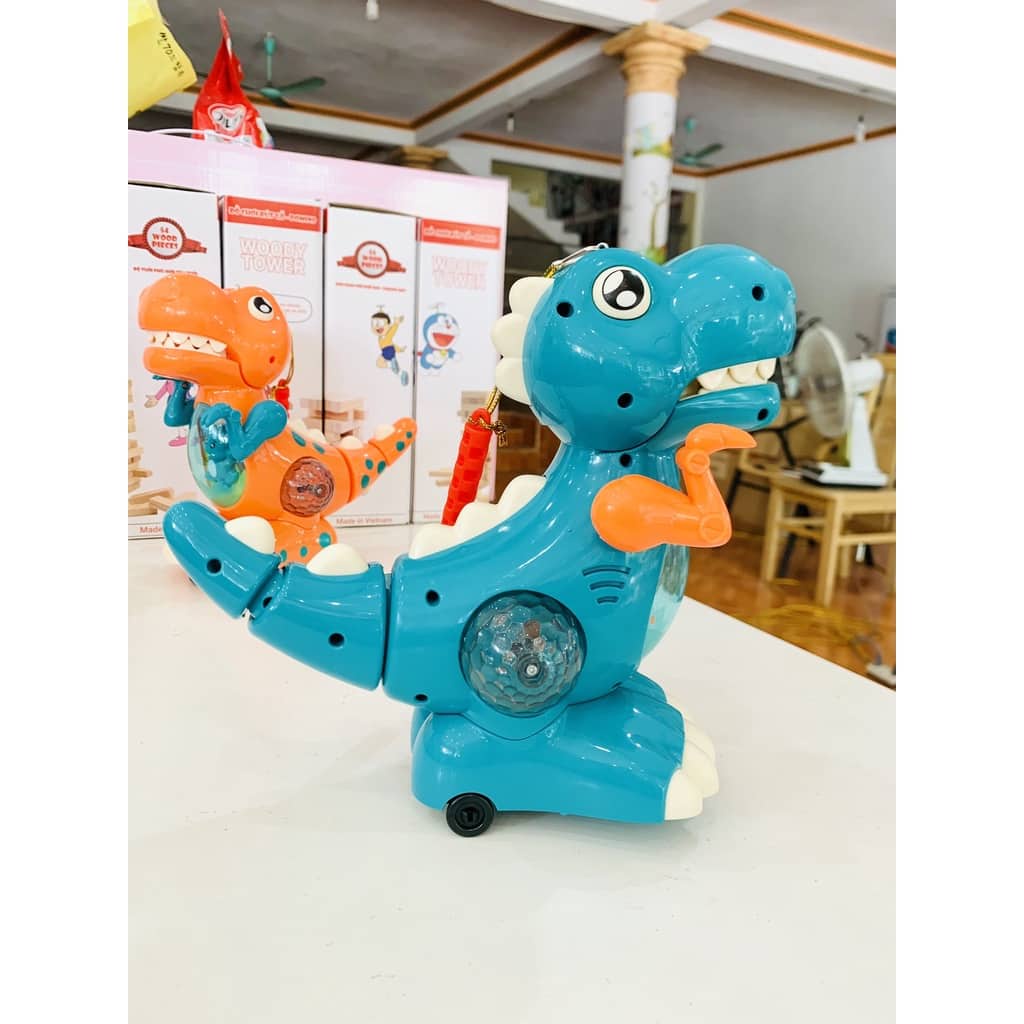 Đèn Lồng Trung thu khủng long chạy pin có nhạc có đèn phát sáng vui nhộn cho bé