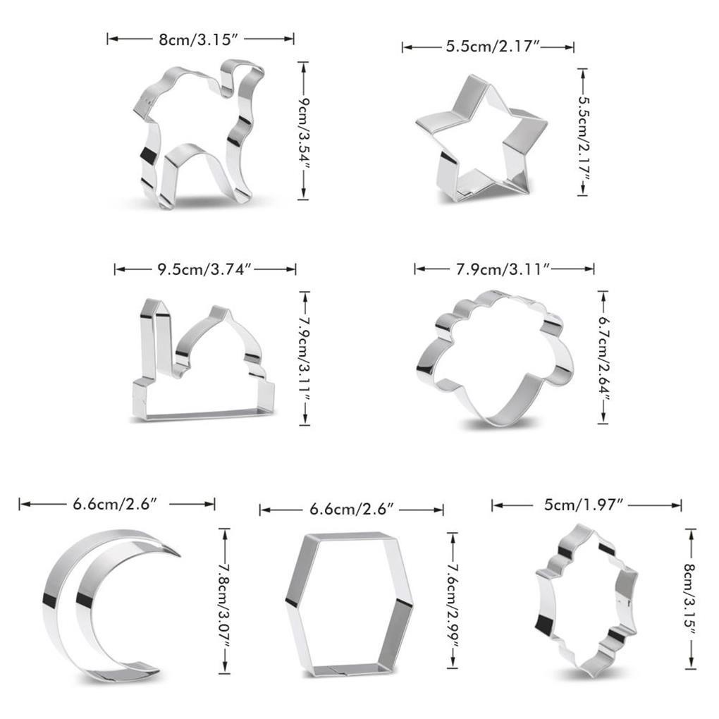 Set 7 Khuôn Làm Bánh Quy Bằng Thép Không Gỉ