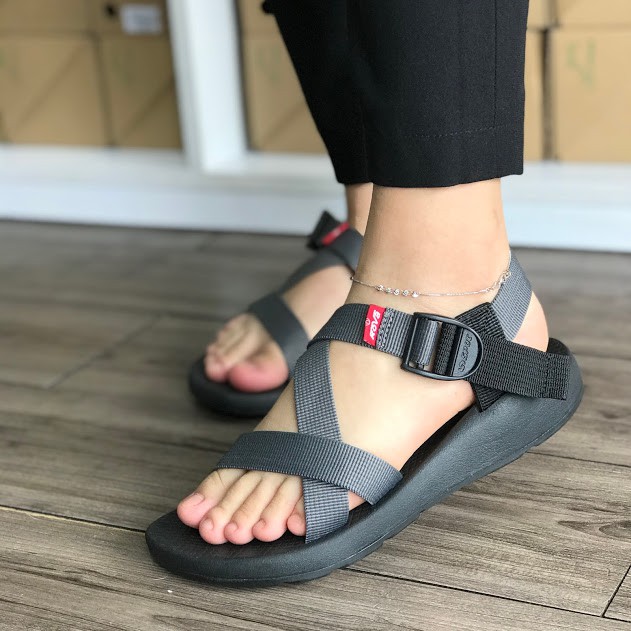 [Mã FASHIONT4WA2 giảm 10k đơn từ 50k] Giày Sandal Nữ Hiệu Rova - RV120G Màu Xám