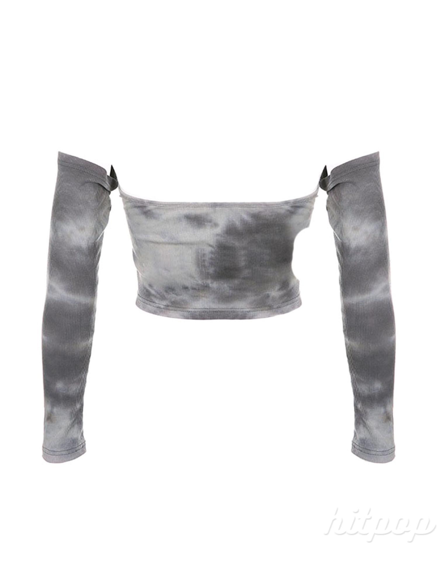 Áo lửng tay dài cổ yếm thời trang quyến rũ cho nữ | BigBuy360 - bigbuy360.vn