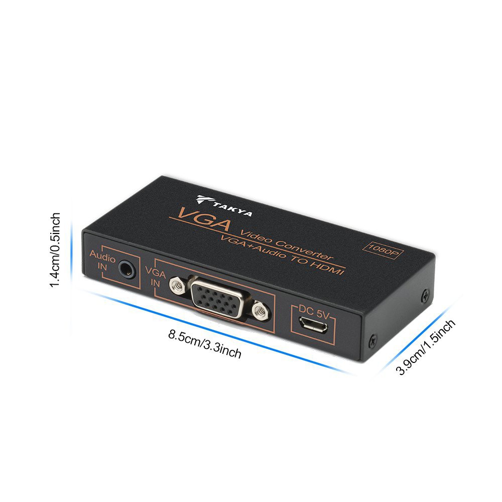Bộ Chuyển Đổi VGA Sang HDMI 3.5mm Cho PS3 / PS4 / HDTV / Blue-ray DVD