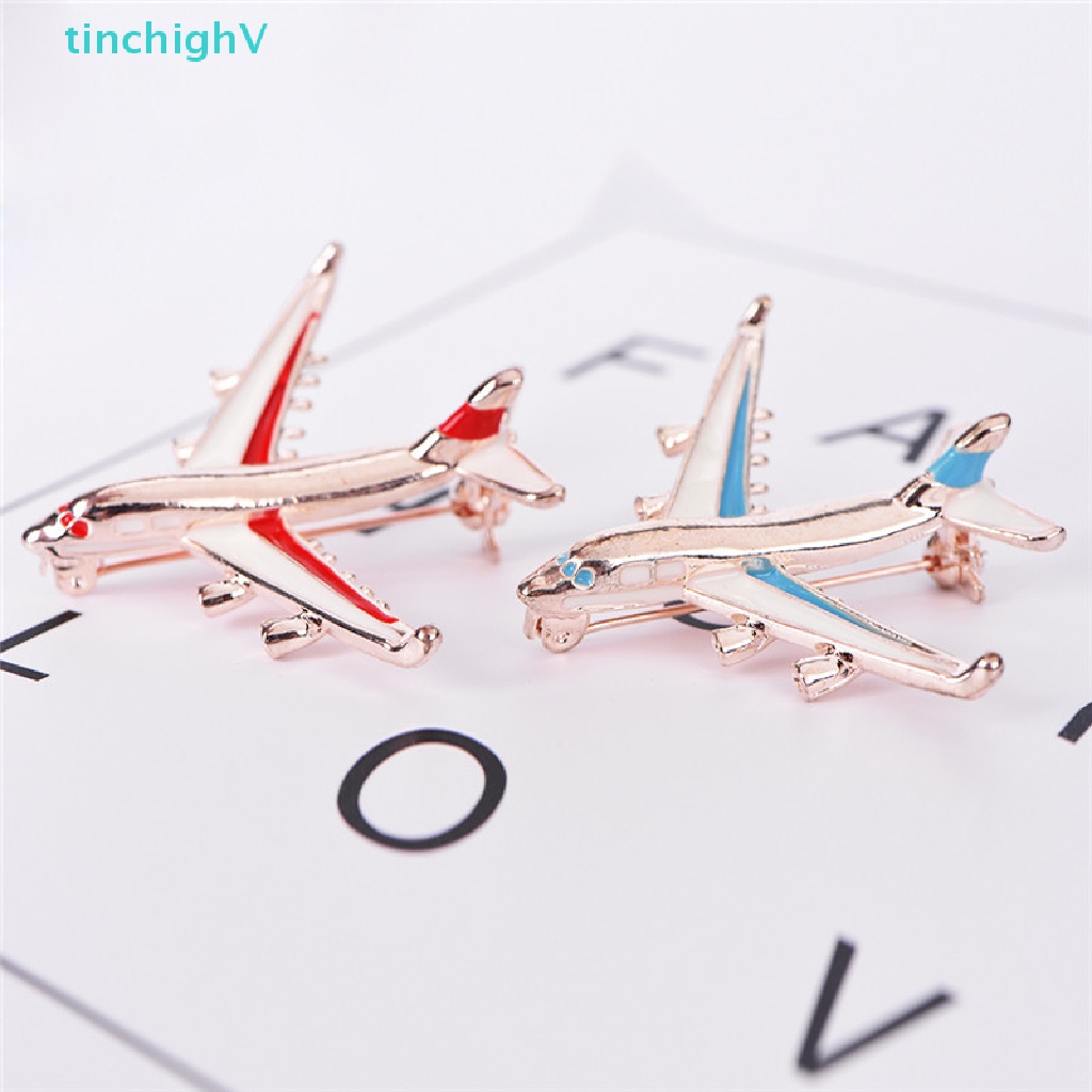 [TinchighV] Ghim Cài Áo Hình Máy Bay Chiến Đấu Bằng Hợp Kim Màu Xanh Dương Dễ Thương [Mới]