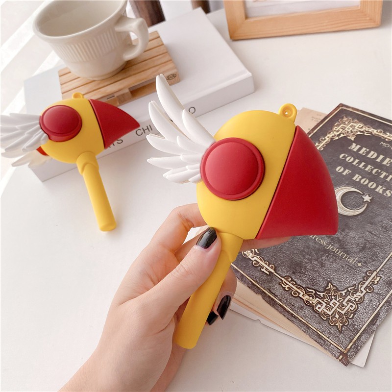 Ốp hộp sạc tai nghe Bluetooth silicon mềm họa tiết Sakura thích hợp cho AirPods Pro Airpods 1/2