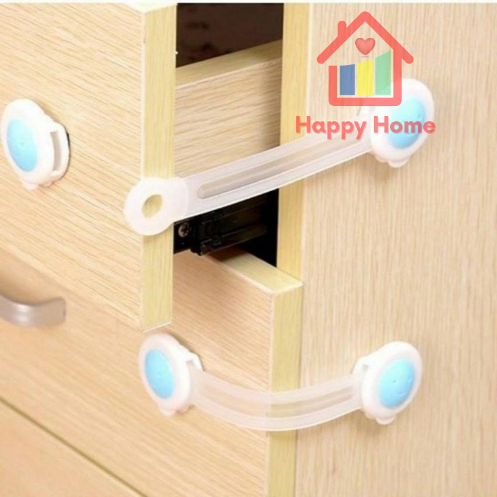 Móc dán tủ lạnh, khóa cánh cửa, tủ giầy, tủ bếp Happy Home