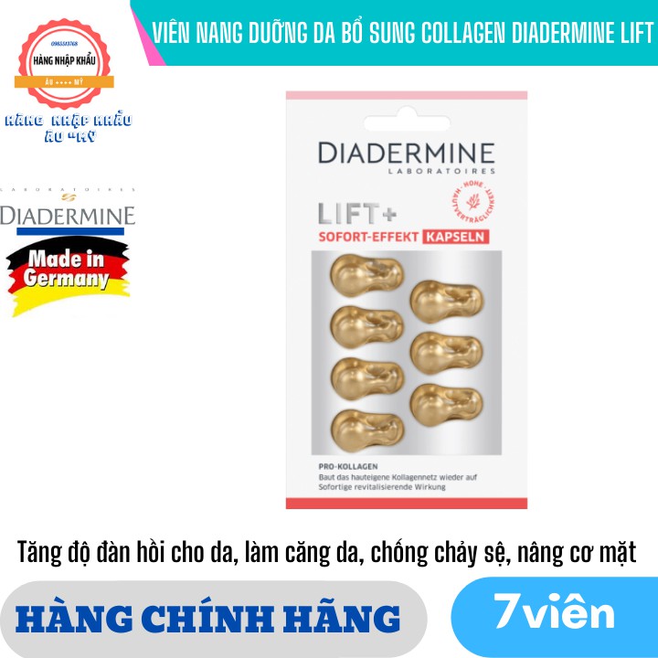 [HÀNG ĐỨC] VIÊN NANG DUỠNG DA BỔ SUNG COLLAGEN DIADERMINE LIFT + SOFORT EFFEKT