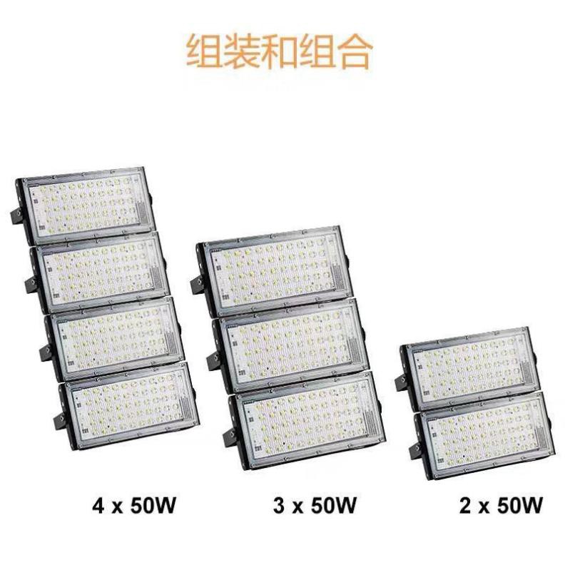 Đèn Led siêu sáng dạng Pha 50W Ngoài Trời Chống Mưa 220V 6500k ip65