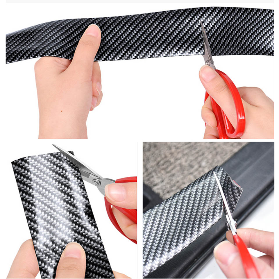 Dây cao su màu bạc dán bảo vệ viền cửa xe hơi 1m sử dụng tiện lợi