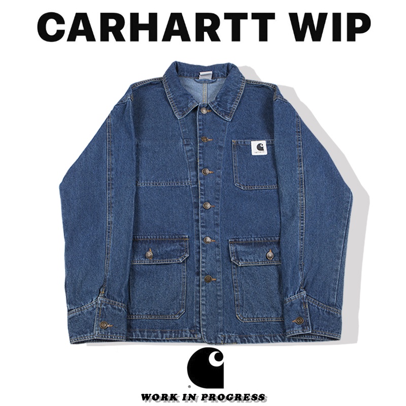IRTH carhartt Carhart autumn and winter retro hip-hop washed denim trendy loose jacket for couples men and women 2021