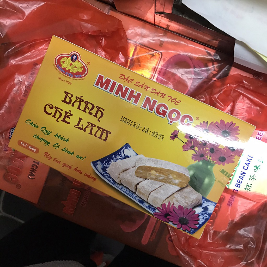 Bánh chè lam cổ truyền Hà Nội thương hiệu Minh Ngọc dẻo mềm thơm 400g
