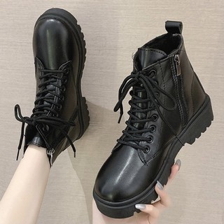 Giày Boot Có Khóa Kéo Cổ Lửng Cá Tính G27.1