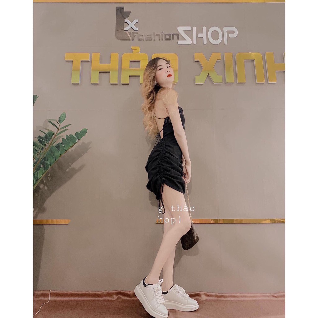 ĐẦM NỮ NGẮN RÚT DÂY SIÊU QUYẾN RŨ THỜI TRANG THIẾT KẾ VESTA RN55