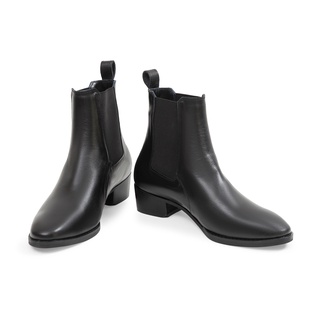 Giày Chelsea Boot Leman all black – Da bò nhập khẩu - Đế 45mm siêu hack dáng