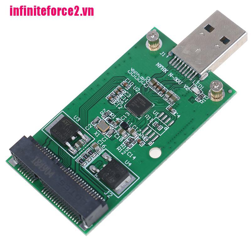 1 Card Chuyển Đổi Mini Usb 3.0 Sang Pcie Msata Ssd Pcba