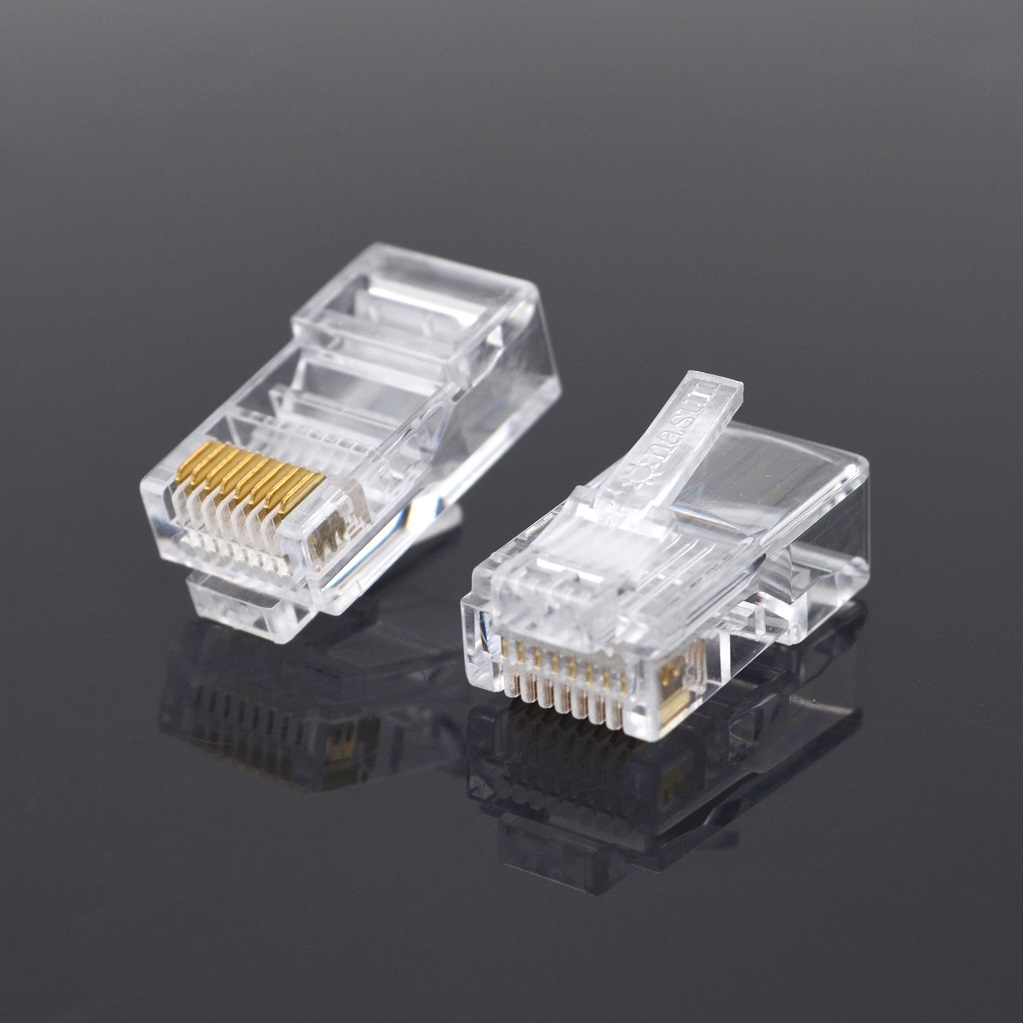 Túi 100 hạt mạng RJ45 loại xuyên thấu chất lượng cao