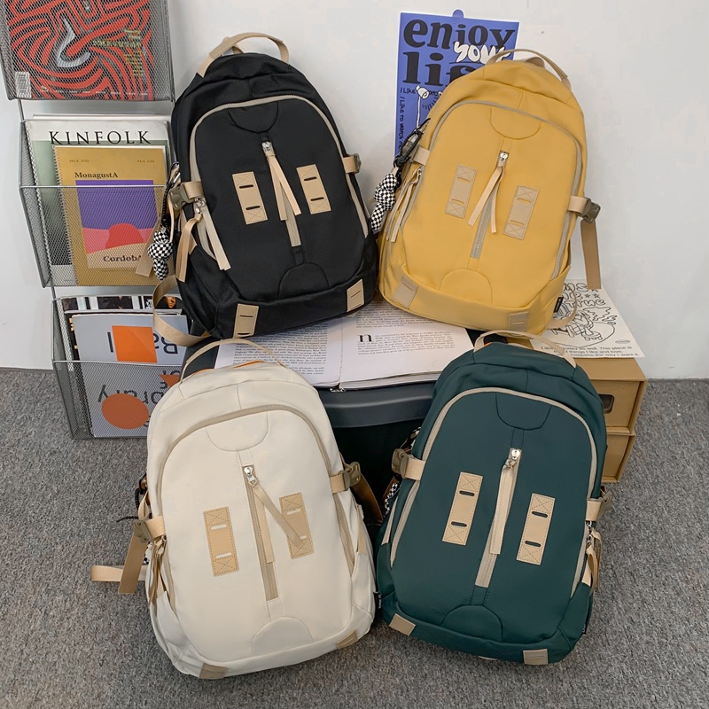 Ba lô PRETTYZYS phong cách ulzzang sức chứa lớn 15.6 inch cho học sinh sinh viên