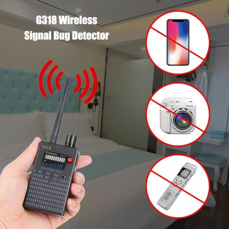Máy phát hiện Camera, Nghe Lén, Định Vị RF Detector G318