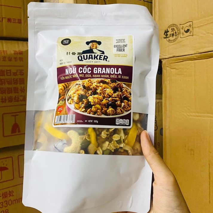 Ngũ Cốc Yến Mạch Dinh Dưỡng GRANOLA Siêu Hạt - Túi 500g