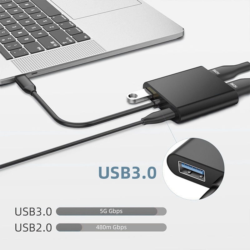 Bộ Chuyển Đổi Từ Type-C Sang Hdmi / Usb3.0 / Pd Cho Pc | WebRaoVat - webraovat.net.vn