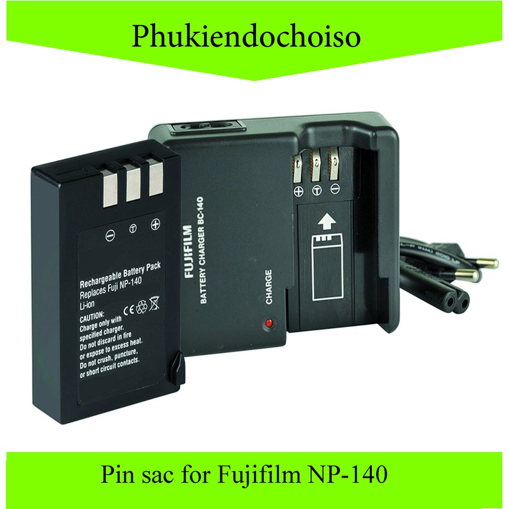 Bộ pin sạc thay thế cho Fujifilm NP-140