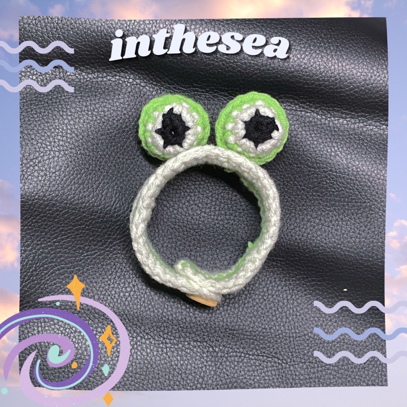 Vòng Tay Đan Len Hình Chú Ếch Đáng Yêu Nhiều Màu