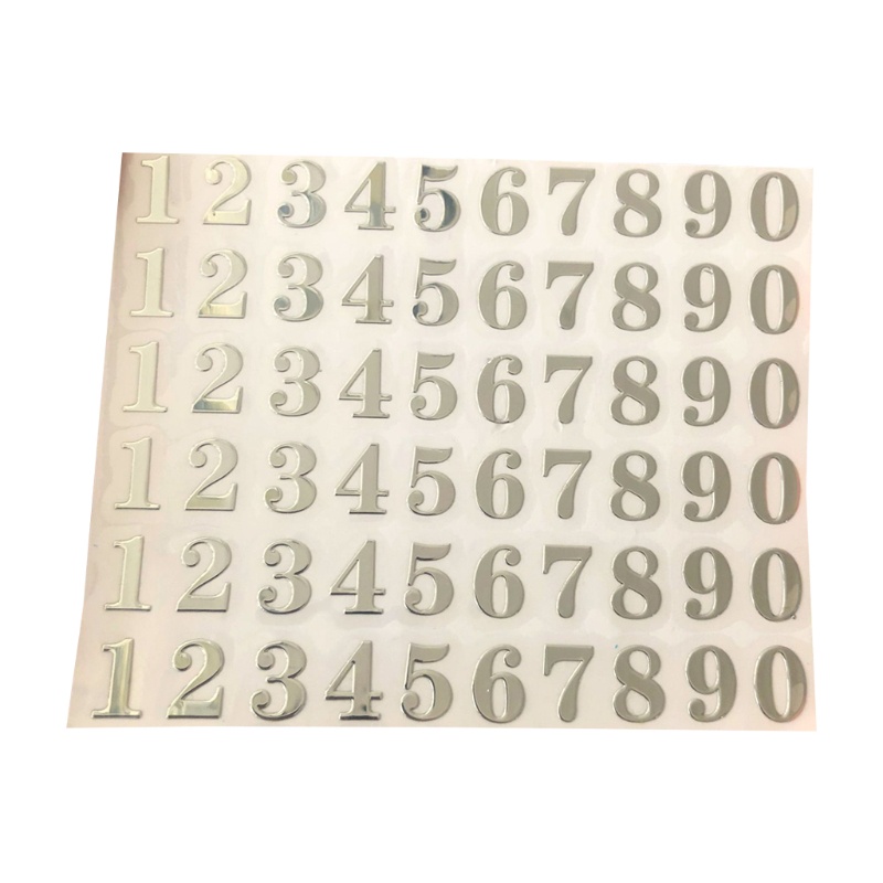 1 Tờ Sticker Dán Trang Trí Sổ Tay / Nhật Ký Hình Chữ Cái Alphabet Và Số 4mm 9mm DIY