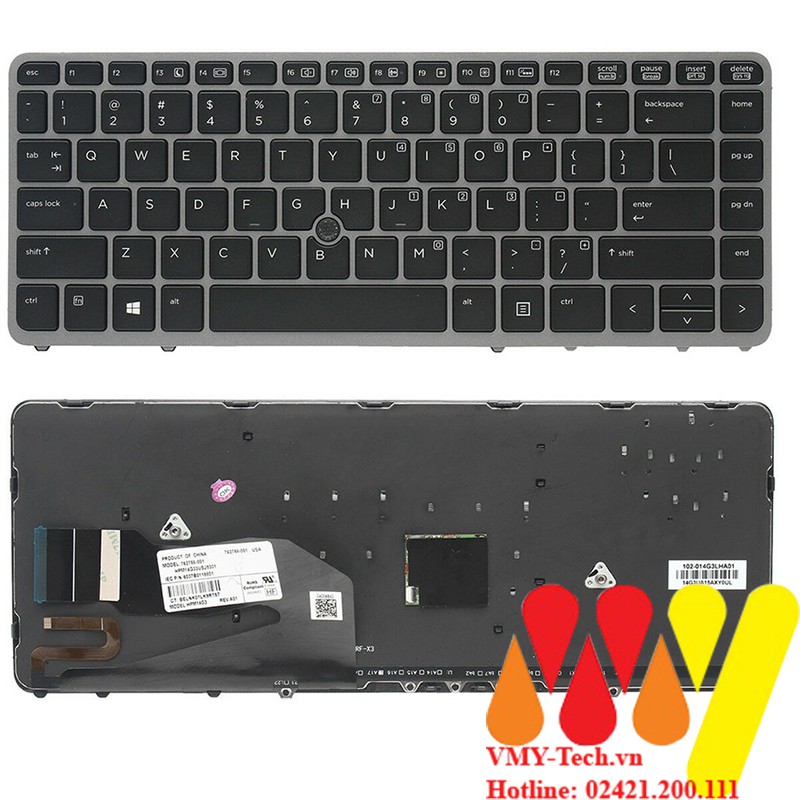 Bàn phím laptop HP Elitebook 840-G1 850 G1 740-G1 740-G2 745-G2 750-G1 755-G2 850-g2 840-G2 NEW 100%