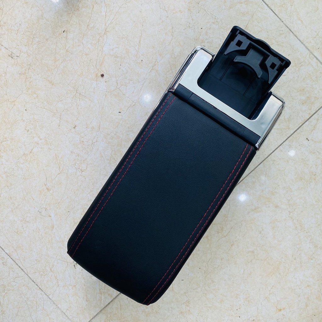Hộp tỳ tay, bệ tỳ tay xe Grand i10 2014 đến 2020 cả bản hatback và sedan Màu Đen
