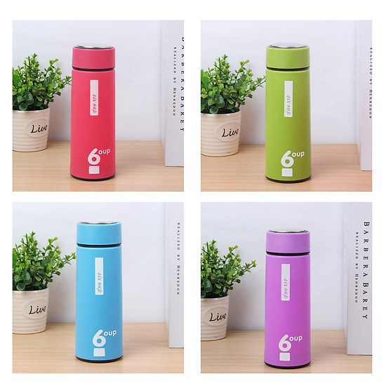 Bình giữ nhiệt 6 Oup chóng nóng mùa hè lõi thủy tinh, bình nước thiết kế nhỏ gọn chất liệu an toàn sức khỏe Angola