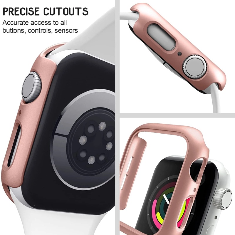Ốp Bảo Vệ Bằng PC Cứng Siêu Mỏng Chống Sốc Cho Apple Watch Series 7 45mm iwatch 41mm