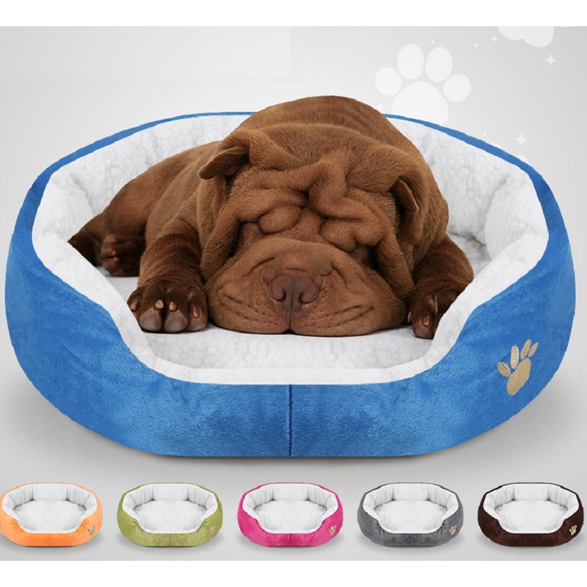 [FREESHIP] Đệm ổ tròn cỡ nhỏ 50x40x15cm cho Chó mèo &lt; 4kg