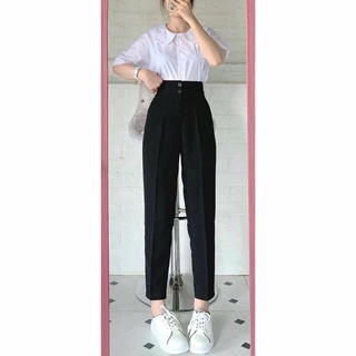 Quần vải cạp 2 cúc lưng siêu cao