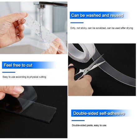 Băng dính trong suốt hai mặt siêu chắc đa chức năng | BigBuy360 - bigbuy360.vn