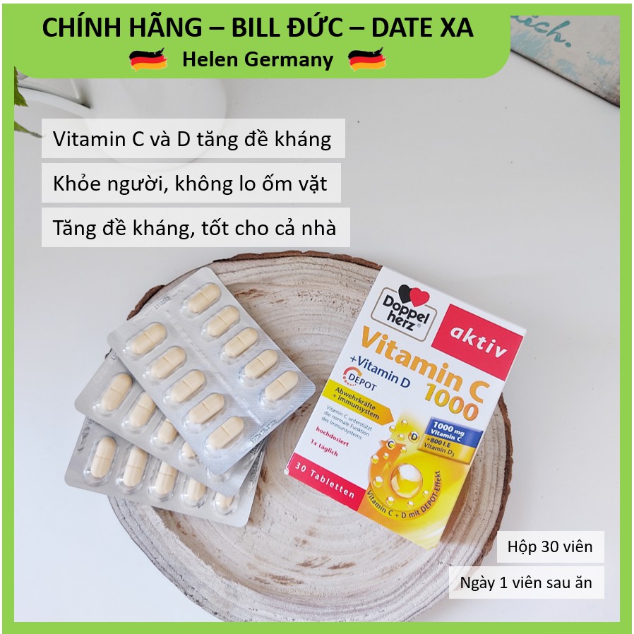Hộp giấy Vitamin C1000 - Chính hãng Đức