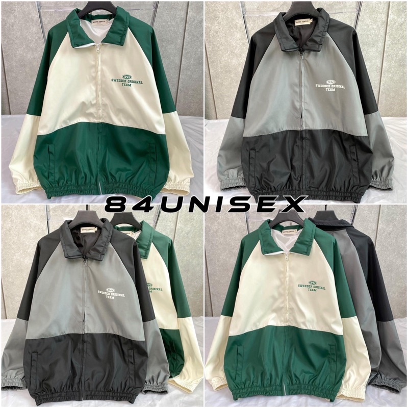 Áo Khoác Jacket  Form Rộng TEA Chất Dù 2 Lớp Phong Cách Ulzzang - 84unisex