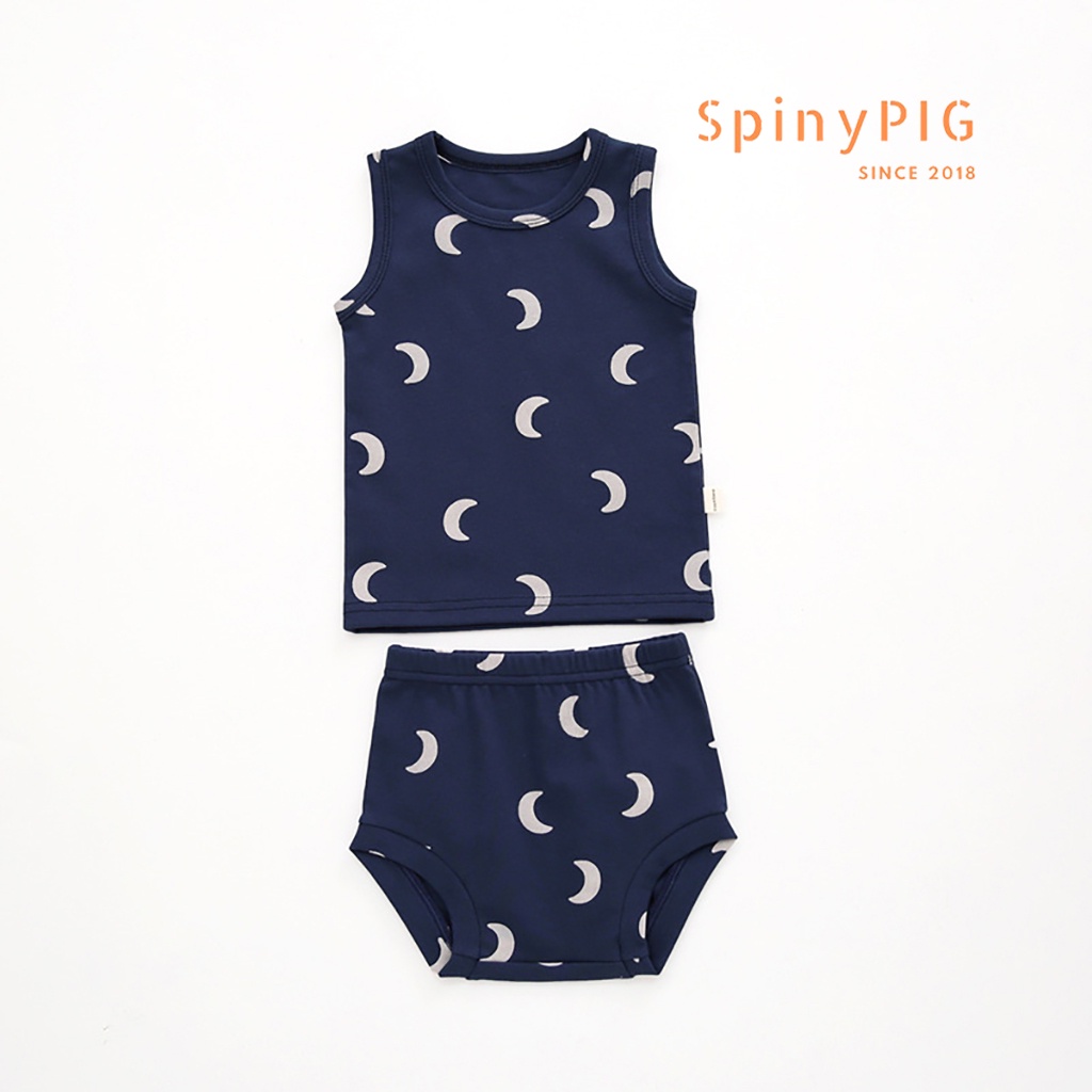 Bộ quần áo sát nách cho bé 0-2 tuổi style Hàn Quốc cotton mềm dành cho mùa hè