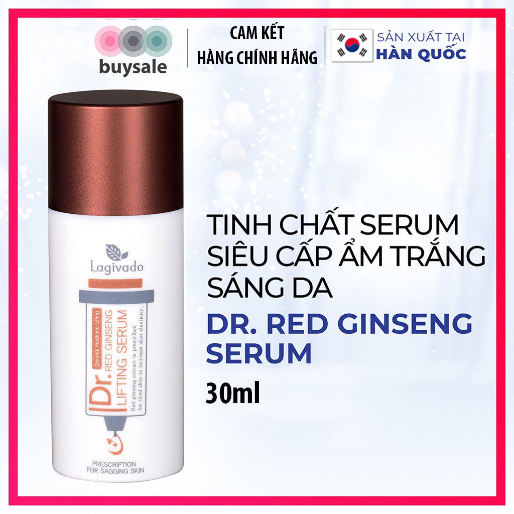 Tinh chất serum dưỡng da Hàn Quốc siêu cấp ẩm, trắng sáng da Dr. Red Ginseng Lifting Serum 30 ml - Buysales