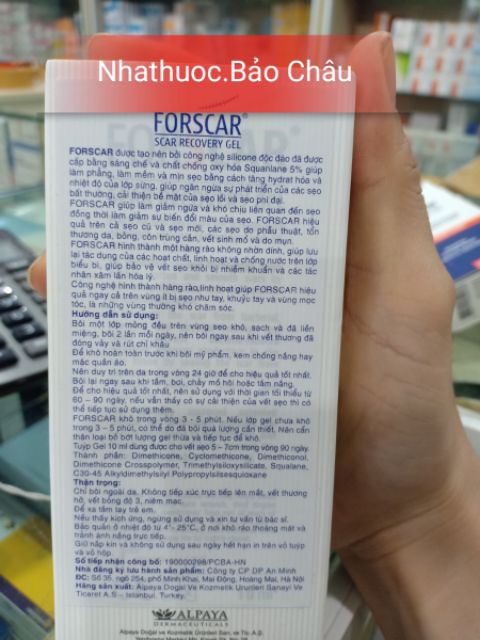 FORSCAR GEL Đẳng cấp ngăn ngừa sẹo