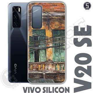 Ốp điện thoại Vivo V20 SE Dẻo Chống Shock Nhiều Mẫu Tuyển Tập 14 Phố Cổ Sơn Dầu A1007-CL14