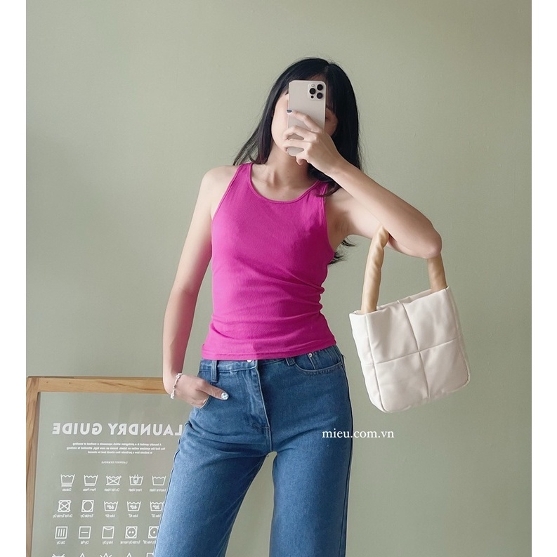 Áo thun gân ba lỗ Dana Miều Est.2013